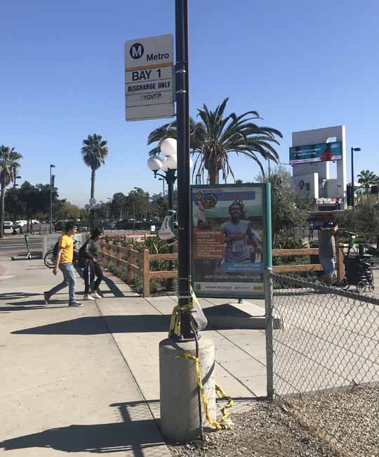 LA Metro Orange Line Discharge Only Bay 1